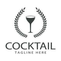 vector gemakkelijk logo cocktail