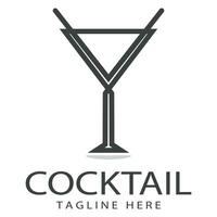 vector gemakkelijk logo cocktail