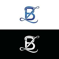 brief bz luxe modern monogram logo vector ontwerp, logo eerste vector Mark element grafisch illustratie ontwerp sjabloon