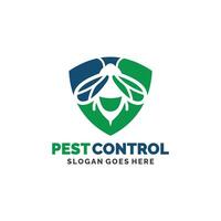 wesp plaag controle logo ontwerp vector illustratie. plaag controle logo