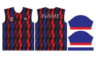 voetbal Jersey ontwerp voor sublimatie of sport- Jersey ontwerp vector