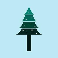 Kerstmis bomen, dennen voor groet kaart, uitnodiging, banier, web. nieuw jaren en Kerstmis traditioneel symbool boom met slingers, licht lamp, ster. winter vakantie. pictogrammen verzameling vector