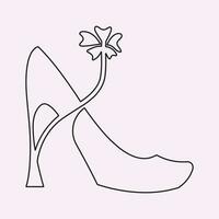 accessoire, achtergrond, zwart, elegantie, elegant, mode, vrouw, voet, schoenen, meisje, glamour, hiel, hoog, icoon, illustratie, geïsoleerd, dame, lijn, schets, schoen, stijl, symbool, vector, wit vector