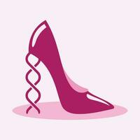 hoog hakken schoen vector icoon, vrouwen schoen glyph icoon. symbool, logo illustratie.vrouw schoenen vector pictogrammen geïsoleerd Aan roze background.fashion schoenen ontwerp.