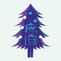 Kerstmis bomen, dennen voor groet kaart, uitnodiging, spandoek, web. nieuw jaren en Kerstmis traditioneel symbool boom met slingers, licht lamp, ster. winter vakantie. pictogrammen verzameling vector