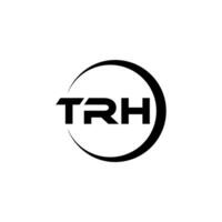 trh brief logo ontwerp, inspiratie voor een uniek identiteit. modern elegantie en creatief ontwerp. watermerk uw succes met de opvallend deze logo. vector