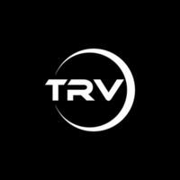 trv brief logo ontwerp, inspiratie voor een uniek identiteit. modern elegantie en creatief ontwerp. watermerk uw succes met de opvallend deze logo. vector