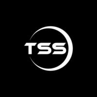 tss brief logo ontwerp, inspiratie voor een uniek identiteit. modern elegantie en creatief ontwerp. watermerk uw succes met de opvallend deze logo. vector