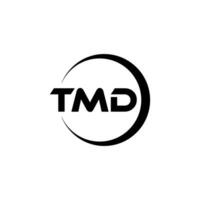 tmd brief logo ontwerp, inspiratie voor een uniek identiteit. modern elegantie en creatief ontwerp. watermerk uw succes met de opvallend deze logo. vector