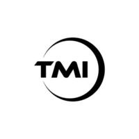 tmi brief logo ontwerp, inspiratie voor een uniek identiteit. modern elegantie en creatief ontwerp. watermerk uw succes met de opvallend deze logo. vector