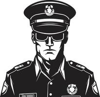 vector voorstellingen van Politie officieren in actie politieagent kronieken Politie officier vector illustraties