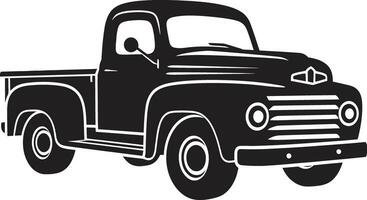 vector illustratie van een wijnoogst oppakken vrachtauto oppakken vrachtauto vector de kunst van automotive ontwerp