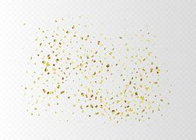 confetti met gouden verloop. vector illustratie.