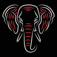 strass olifant Victor t overhemd ontwerp vector