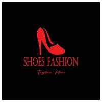 logo voor vrouwen hoog hiel- schoenen dat is elegant en luxueus en vrouwelijk. logo voor bedrijf, vrouwen schoen winkel, mode, schoen bedrijf, schoonheid. vector