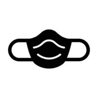 masker vector glyph icoon voor persoonlijk en reclame gebruiken.