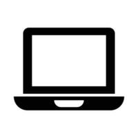 laptop vector glyph icoon voor persoonlijk en reclame gebruiken.