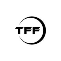 tff brief logo ontwerp, inspiratie voor een uniek identiteit. modern elegantie en creatief ontwerp. watermerk uw succes met de opvallend deze logo. vector