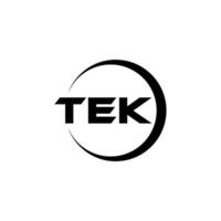 tek brief logo ontwerp, inspiratie voor een uniek identiteit. modern elegantie en creatief ontwerp. watermerk uw succes met de opvallend deze logo. vector