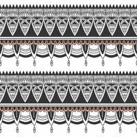 etnische tribale handgetekende navajo naadloze patroonmotieven vector