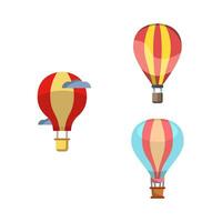 lucht ballon icoon reeks ontwerp vector