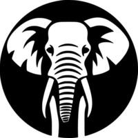 olifant, minimalistische en gemakkelijk silhouet - vector illustratie