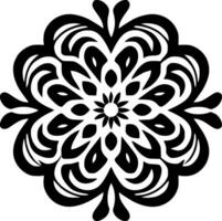 mandala - minimalistische en vlak logo - vector illustratie