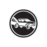 slepen auto icoon logo vector illustratie ontwerp sjabloon