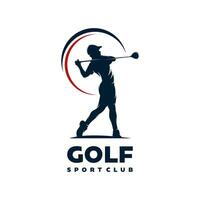 logo-ontwerp voor golfsporten voor heren vector