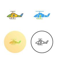 leger helikopter vector icoon