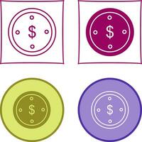 dollar munt vector pictogram