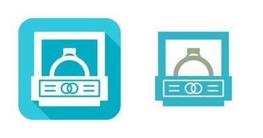 trouwring vector pictogram