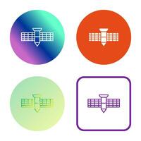 satelliet vector pictogram