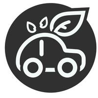 eco auto illustratie. behoud. milieuvriendelijk vriendelijk. opslaan de wereld. opslaan natuur. vector