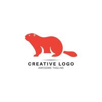 eekhoorn creatief logo ontwerp icoon vector