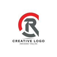 cr brief creatief logo ontwerp icoon vector