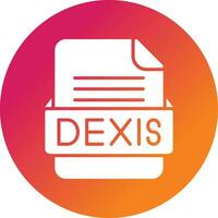 dexis het dossier formaat vector icoon