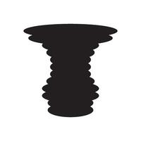 tornado pictogram vector