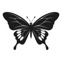 vrij vlinder silhouet vector illustratie, vliegend vlinder zwart silhouet, monarch clip art geïsoleerd Aan een wit achtergrond