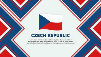 Tsjechisch republiek vlag abstract achtergrond ontwerp sjabloon. Tsjechisch republiek onafhankelijkheid dag banier behang vector illustratie. Tsjechisch republiek vector