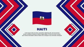 Haïti vlag abstract achtergrond ontwerp sjabloon. Haïti onafhankelijkheid dag banier behang vector illustratie. Haïti ontwerp