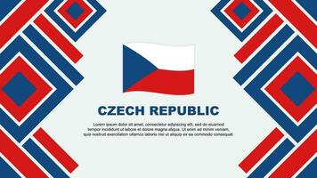 Tsjechisch republiek vlag abstract achtergrond ontwerp sjabloon. Tsjechisch republiek onafhankelijkheid dag banier behang vector illustratie. Tsjechisch republiek