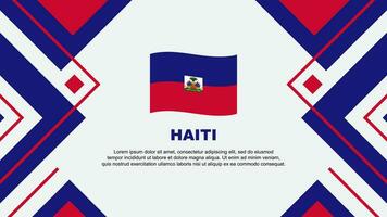 Haïti vlag abstract achtergrond ontwerp sjabloon. Haïti onafhankelijkheid dag banier behang vector illustratie. Haïti illustratie