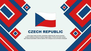 Tsjechisch republiek vlag abstract achtergrond ontwerp sjabloon. Tsjechisch republiek onafhankelijkheid dag banier behang vector illustratie. Tsjechisch republiek tekenfilm