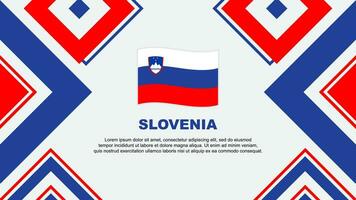 Slovenië vlag abstract achtergrond ontwerp sjabloon. Slovenië onafhankelijkheid dag banier behang vector illustratie. Slovenië onafhankelijkheid dag