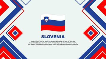 Slovenië vlag abstract achtergrond ontwerp sjabloon. Slovenië onafhankelijkheid dag banier behang vector illustratie. Slovenië achtergrond