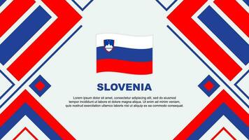 Slovenië vlag abstract achtergrond ontwerp sjabloon. Slovenië onafhankelijkheid dag banier behang vector illustratie. Slovenië vlag