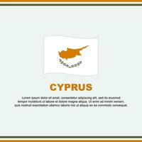 Cyprus vlag achtergrond ontwerp sjabloon. Cyprus onafhankelijkheid dag banier sociaal media na. Cyprus ontwerp vector