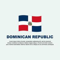 dominicaans republiek vlag achtergrond ontwerp sjabloon. dominicaans republiek onafhankelijkheid dag banier sociaal media na. dominicaans republiek achtergrond vector