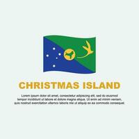 Kerstmis eiland vlag achtergrond ontwerp sjabloon. Kerstmis eiland onafhankelijkheid dag banier sociaal media na. Kerstmis eiland achtergrond vector